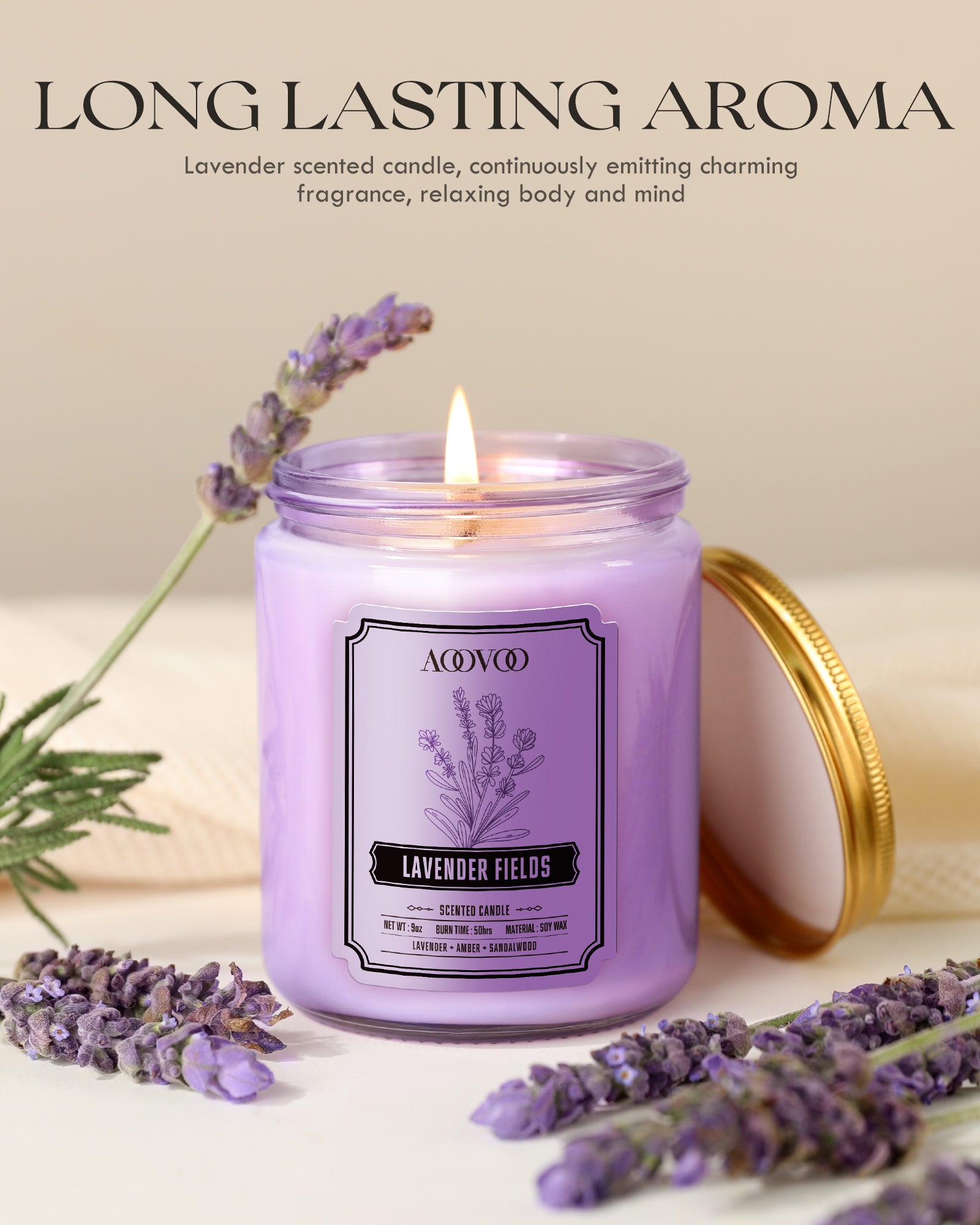 AOOVOO Classic Scented Candle – Gift Set
