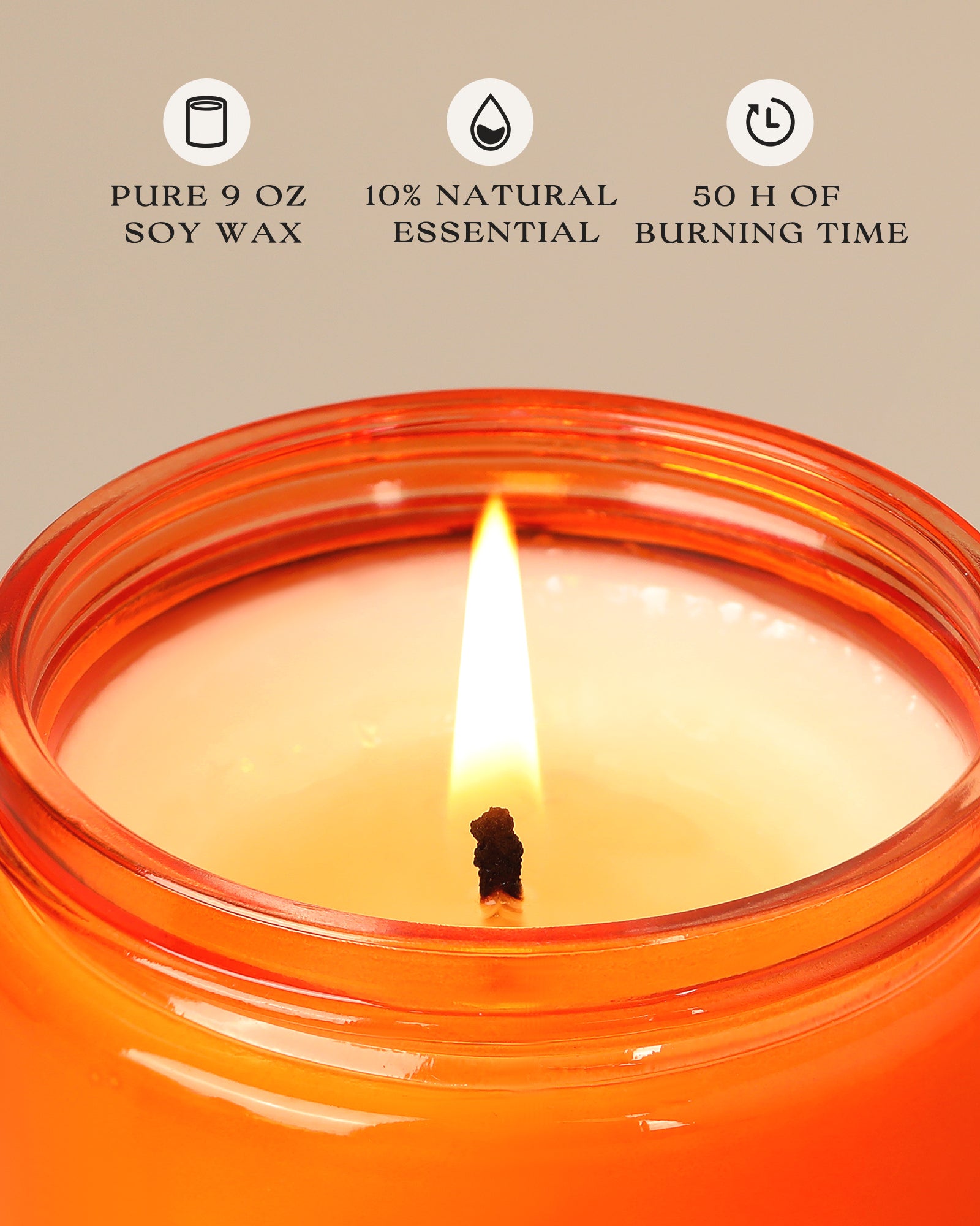 AOOVOO Classic Scented Candle – Spiced Pumpkin