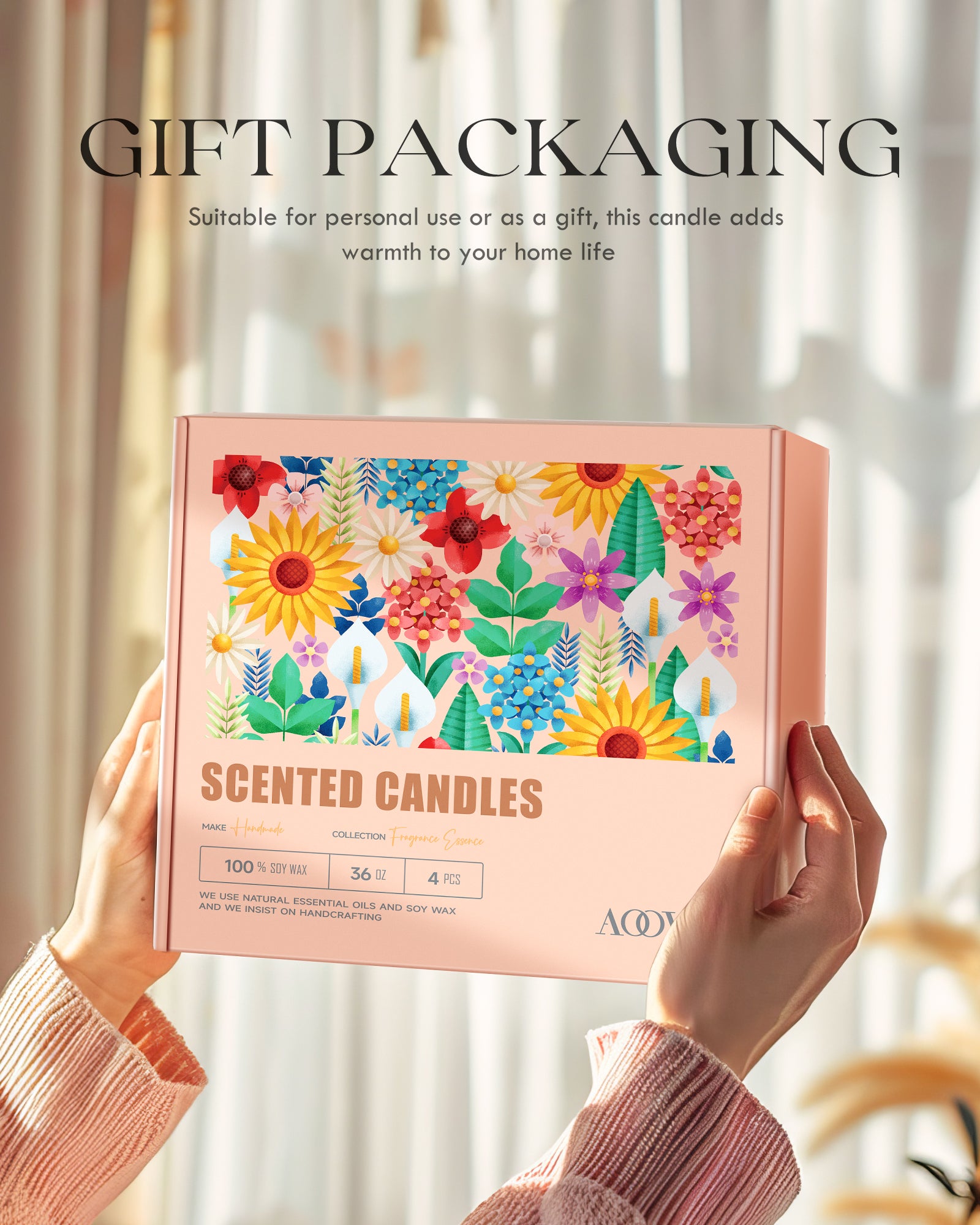 AOOVOO Classic Scented Candle – Gift Set