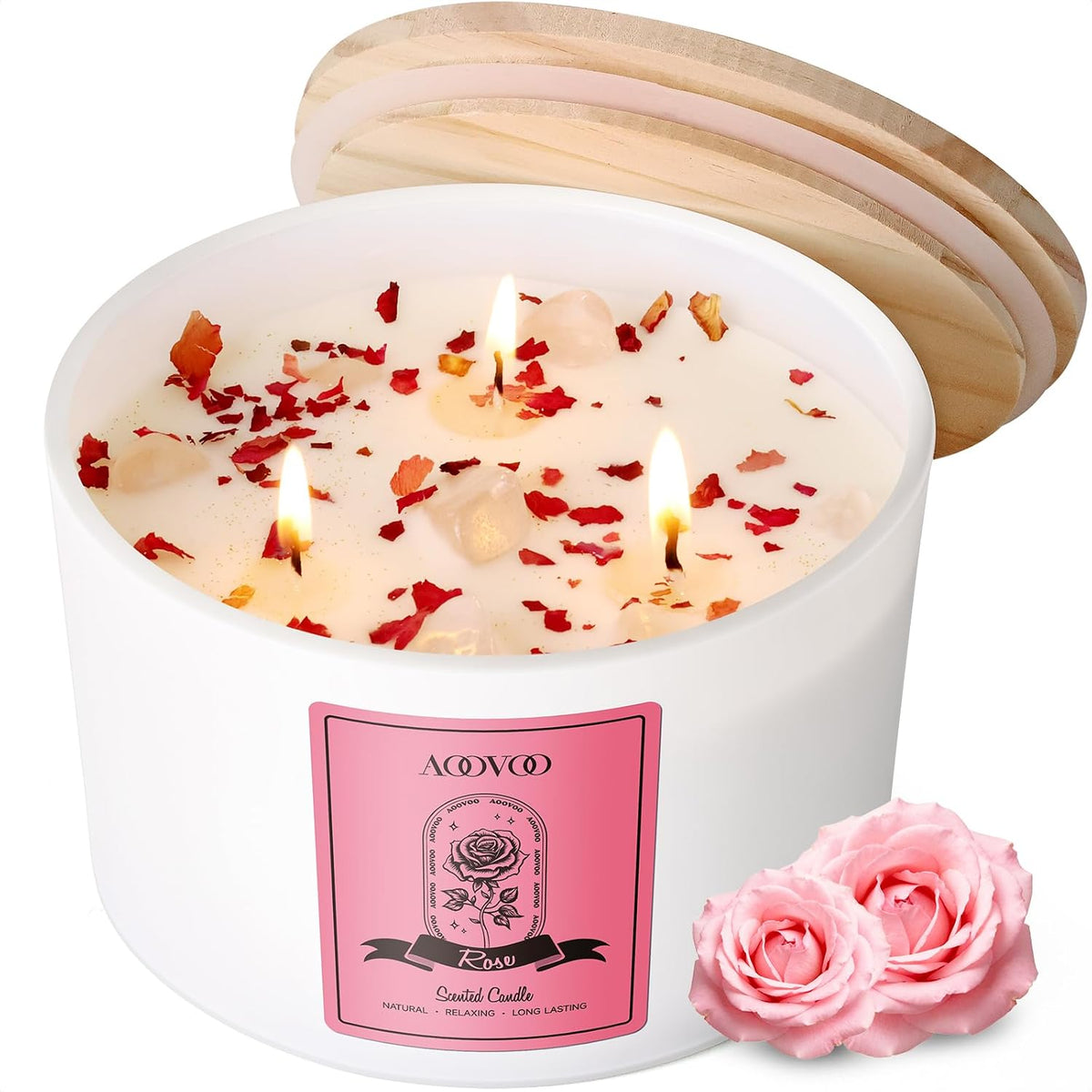 3 Wick Soy Candles for Home Scented